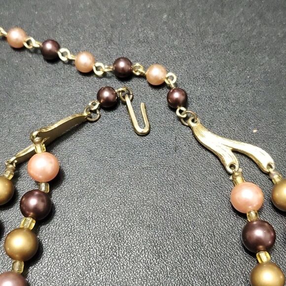 Vintage double strand beaded necklace - Picture 6 of 12